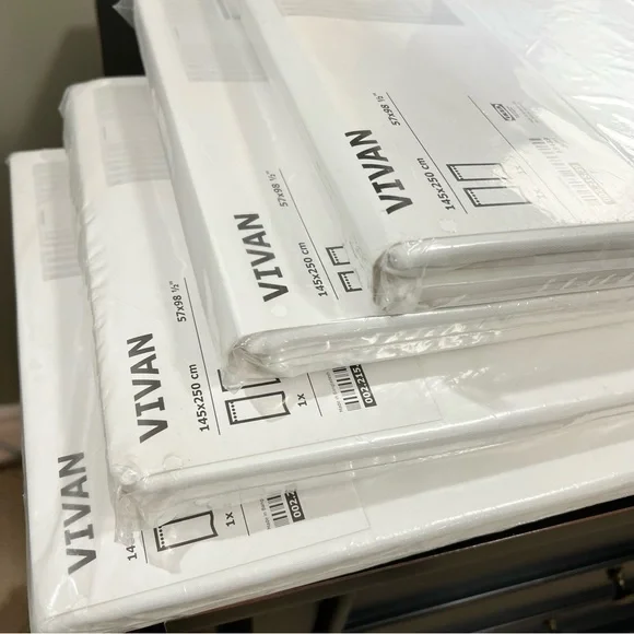 Sold NWT Multiple available IKEA VIVAN curtain set of two in package - Picture 2 of 13